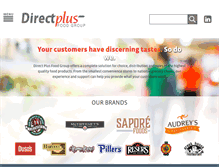 Tablet Screenshot of directplusfoodgroup.com